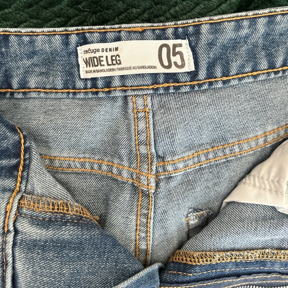 Refuge DENIM Wide-leg Ripped Jeans - Picture 4 of 7